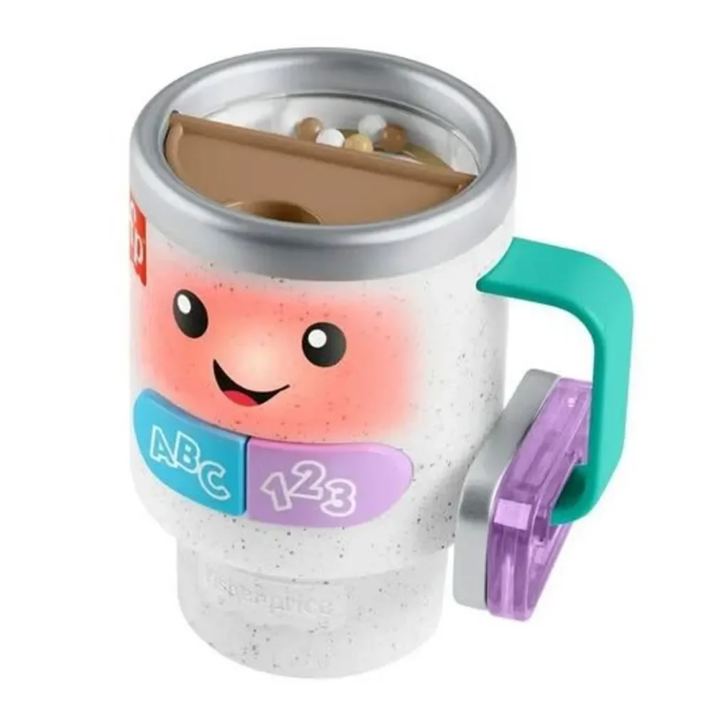 NEW Fisher-Price Laugh & Learn Wake up & Learn Coffee Mug (Music & Lights)